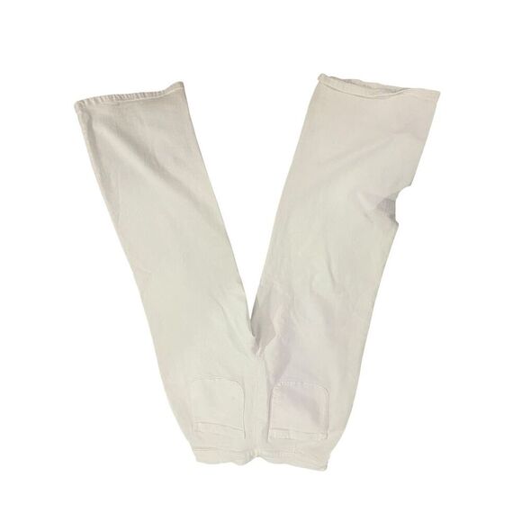 Ann Taylor Loft Women's Pants High Waist Wide Leg Spring Summer Cream Size 8 Gre - Picture 6 of 7